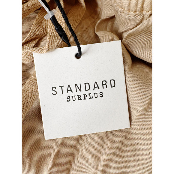 Sanctuary Pants Size L NEW Light Khaki Soft Relaxed Fit Straight Leg Cargo - Picture 2 of 8